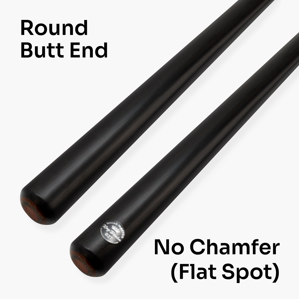 Baize Master King Breaker Ebony 58 Inch 1 Piece English Pool Break Cue with Maple Shaft and Ebony Butt - 10.2mm Phenolic Tip and Round Butt End – For Breaking Only