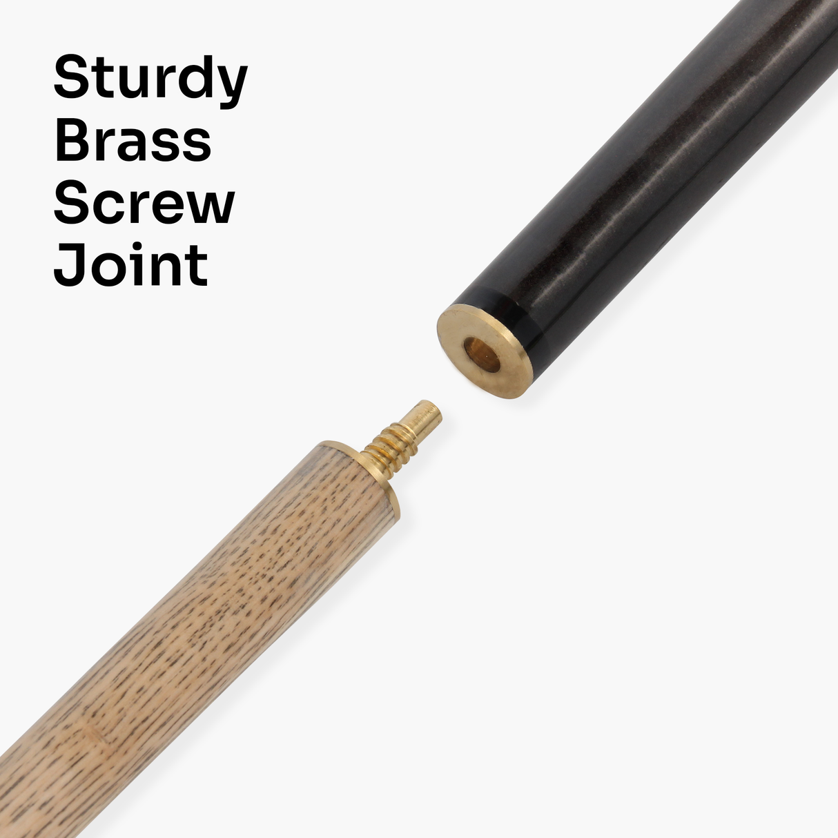 Jonny 8 Ball WHITE SPEAR 57 Inch 2 Piece Snooker Pool Cue and Case Set with 9.5mm Tip