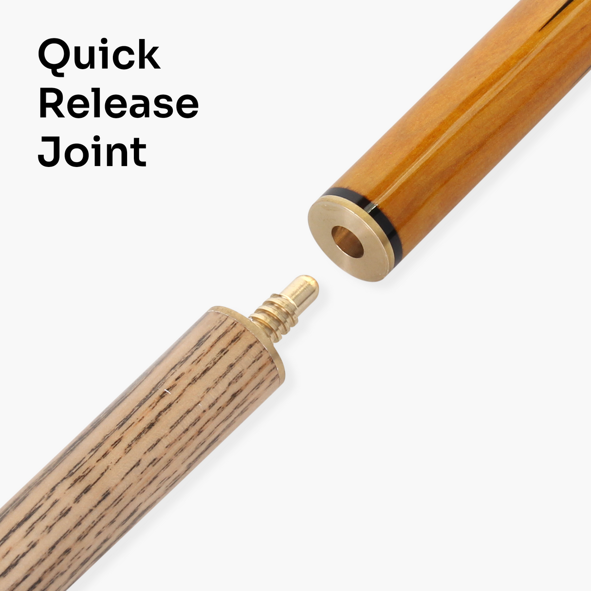 Jonny 8 Ball BLACK SUN 57 Inch 2 Piece Centre Joint Ash English Pool Cue with 8.5mm Tip