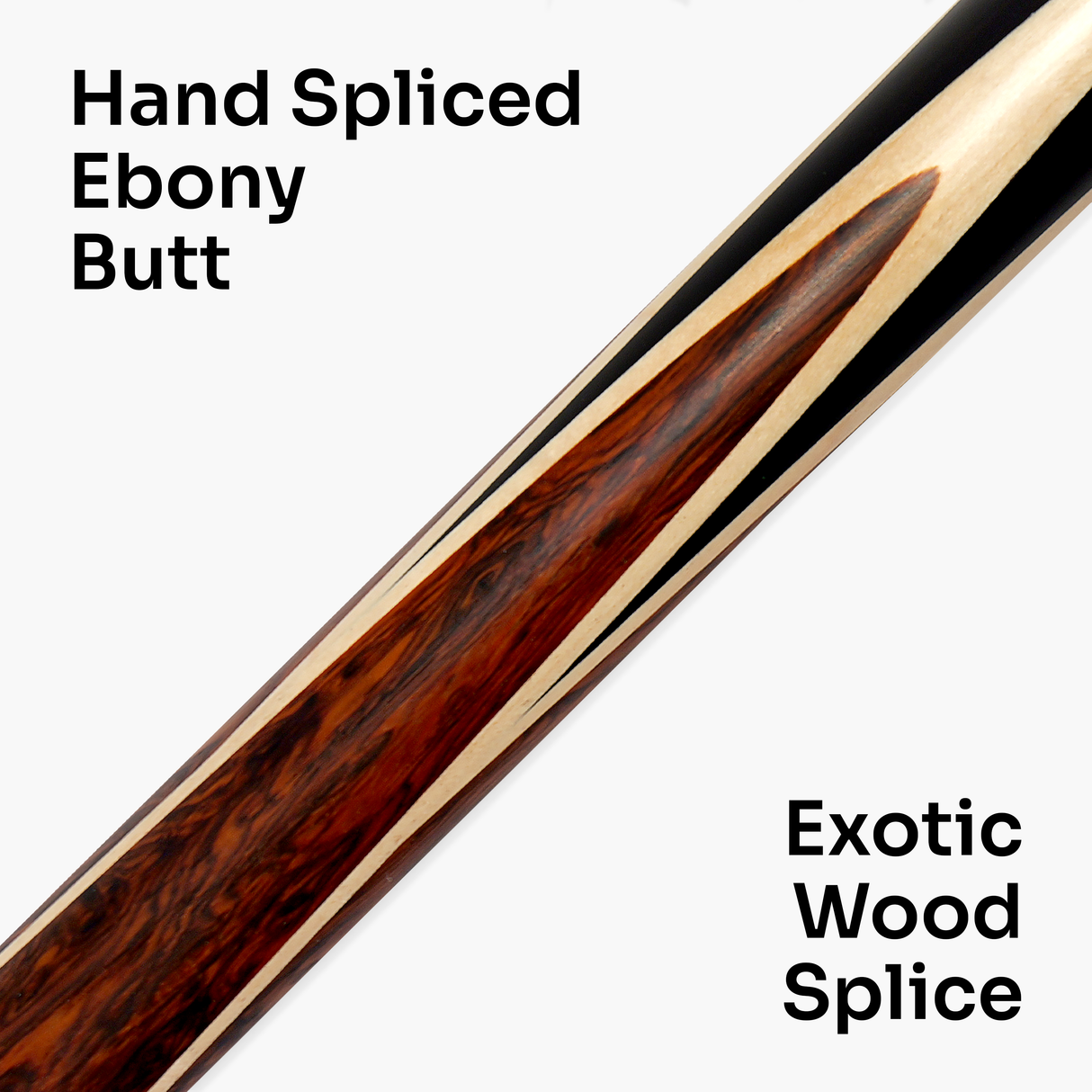 Baize Master Limited Edition Grandure #007 One Piece Hand Spliced Ultra-Premium English Pool Cue with Titanium Ferrule and Hand-Fitted Asia Cues Pro 8mm Tip – Handmade in Thailand by Asia Cues