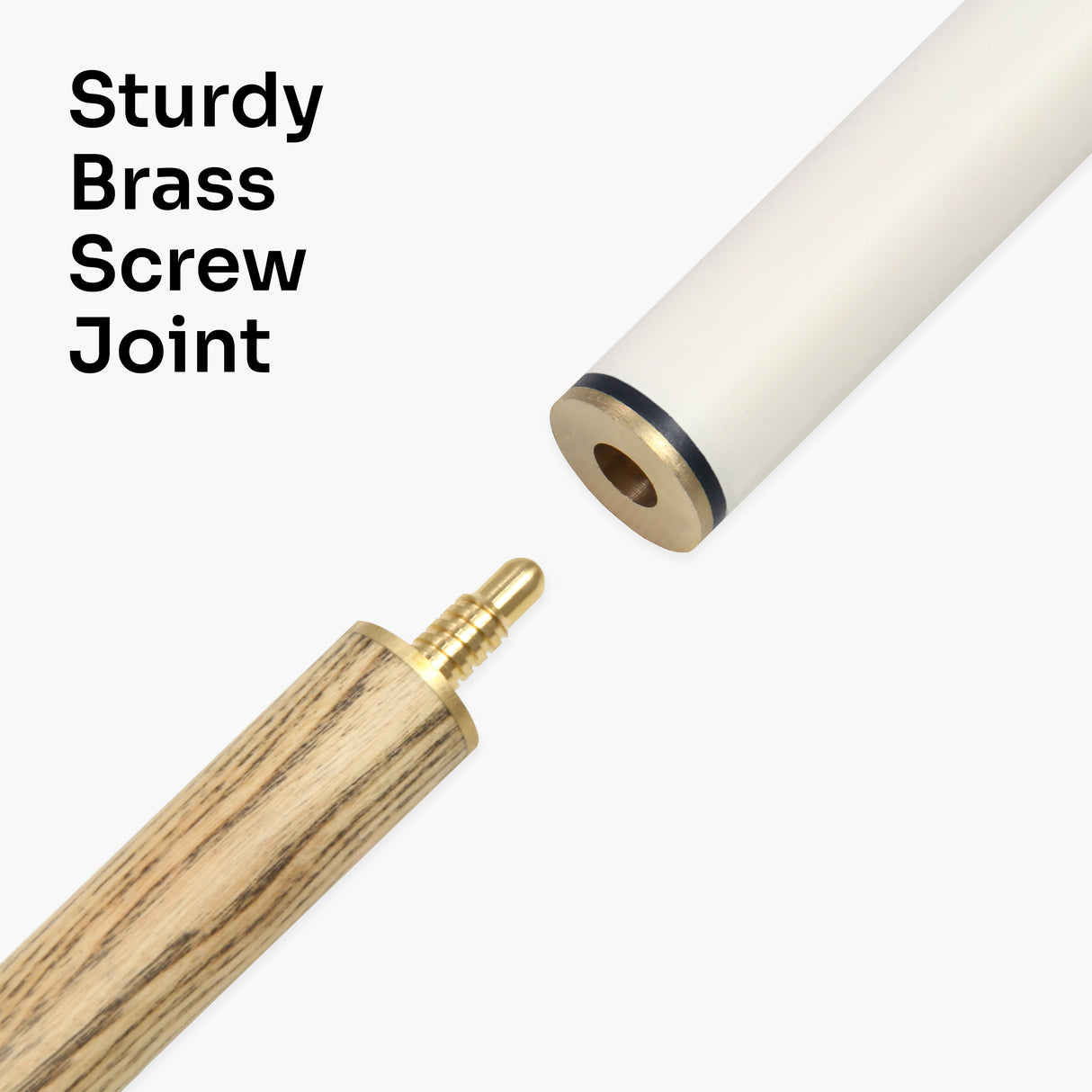 Jonny 8 Ball COMBI Length Adjustable 5 Piece Ash Snooker Pool Cue – 9mm Tip