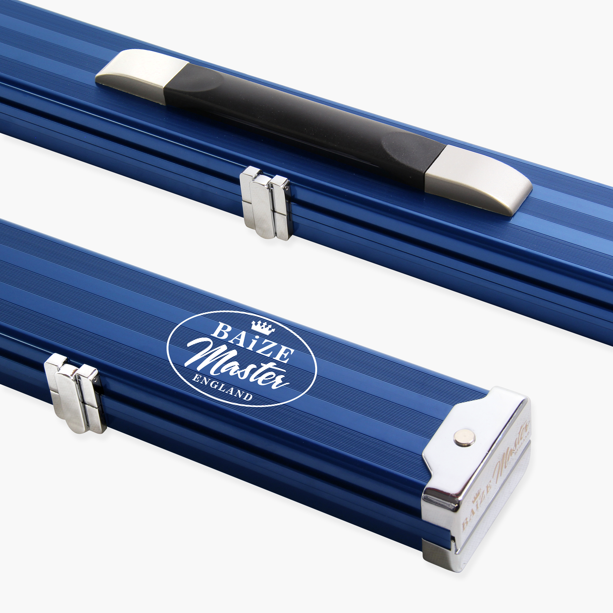 Baize Master BLUE 3/4 PRO LINE Aluminium Metal Ends Snooker Pool Cue Case - Holds 1 Cue