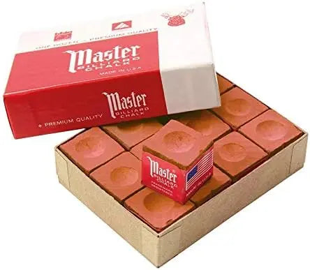 Tweeten MASTER BILLIARD Snooker Pool Cue Chalk - Dozen Box 12 Pieces