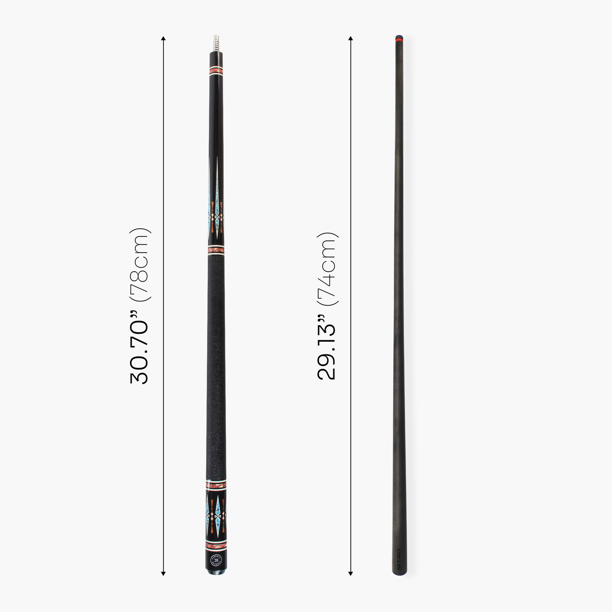 Dynamite Billiards DB4 Nitro Carbon Fiber American Pool Cue – 12.5mm HOW Black Tip – Designed by Darren Appleton