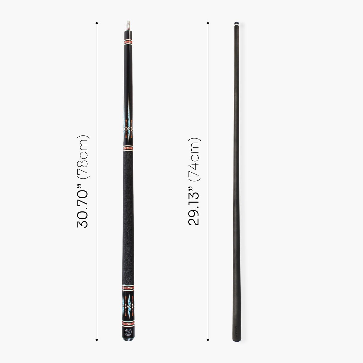Dynamite Billiards DB4 Nitro Carbon Fiber American Pool Cue – 11.9mm HOW Black Tip – Designed by Darren Appleton