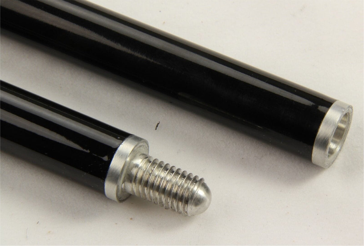 57 Inch Jonny 8 Ball Black Carbon 2pc SLIM LINE Snooker CUE REST and CLEAR Rest Head - Transportable