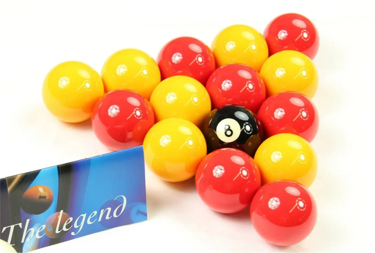 ARAMITH LEAGUE Red & Yellow 2'' Balls With PRO CUP Spotted Cue Ball Aramith