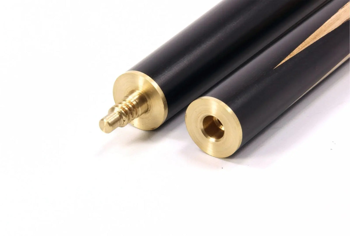 Peradon YORK 3/4 Jointed Hand Made Real Ebony Snooker Cue 58 Inch – Made In UK