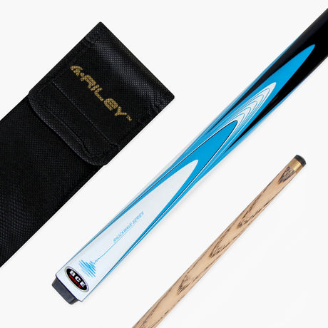 BCE Mark Selby Shockwave 48 Inch 2 Piece Kids Snooker Pool Cue and Case Set 9.5mm Tip