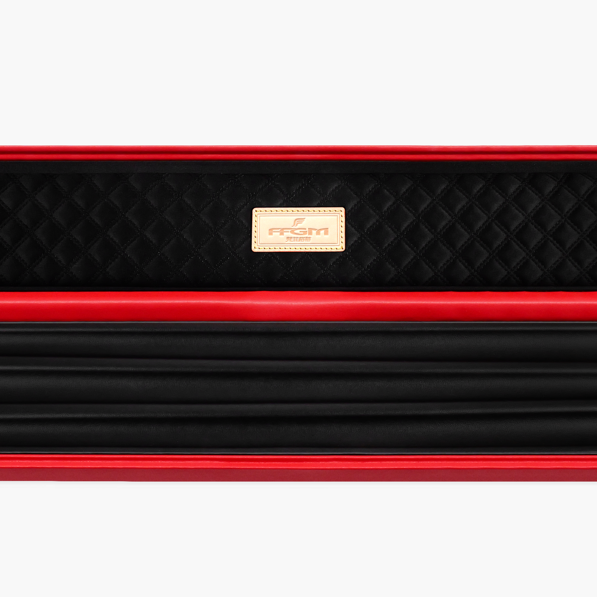 FFGM The Rocket Ronnie O'Sullivan 1 Piece 3 Slot Ultra Luxury Black and Red Snooker and Pool Cue Case - Holds 3 x One Piece Cues