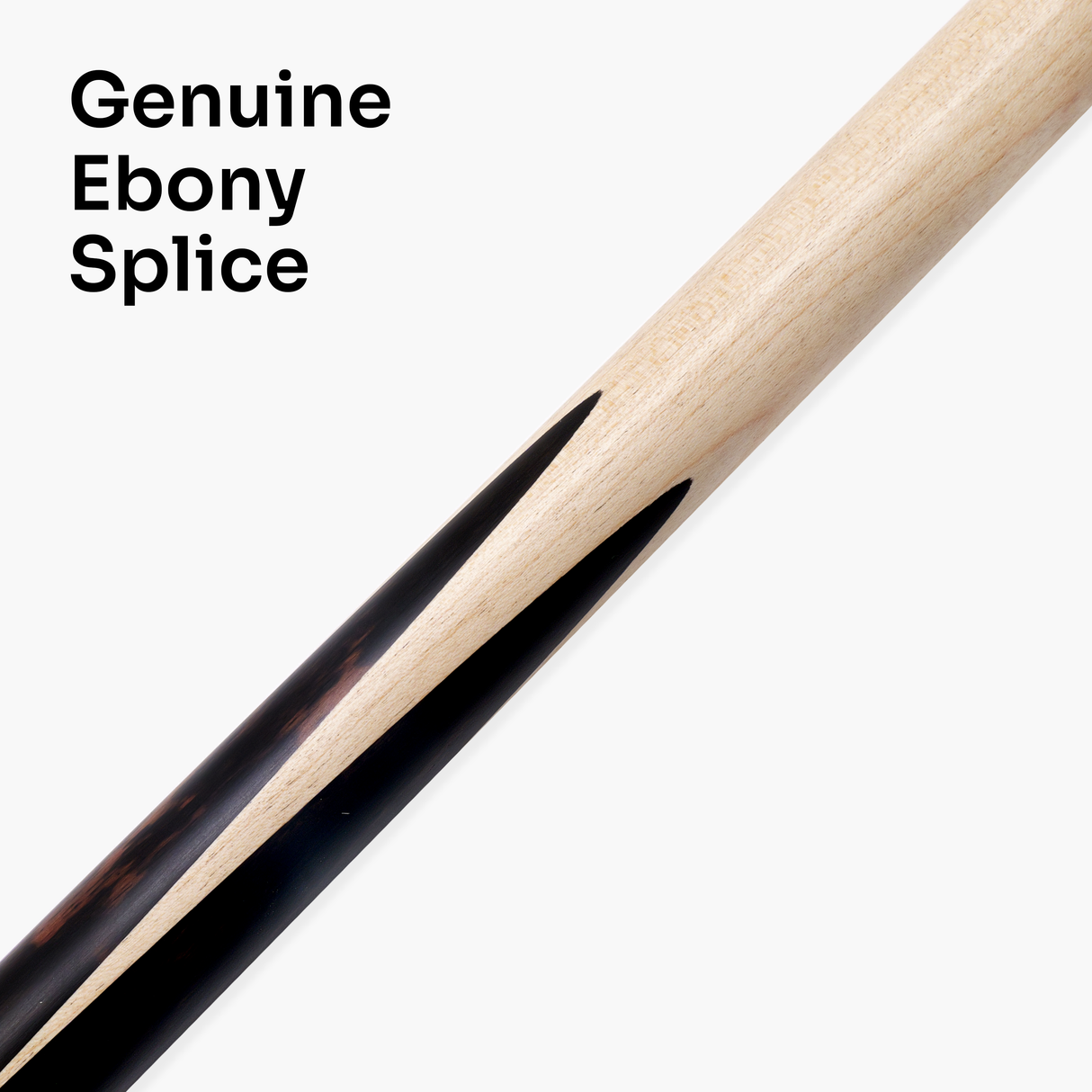 Baize Master King Breaker 58 Inch 1 Piece English Pool Break Cue with Maple Shaft and Ebony Butt - 10.2mm Phenolic Tip and Round Butt End – For Breaking Only