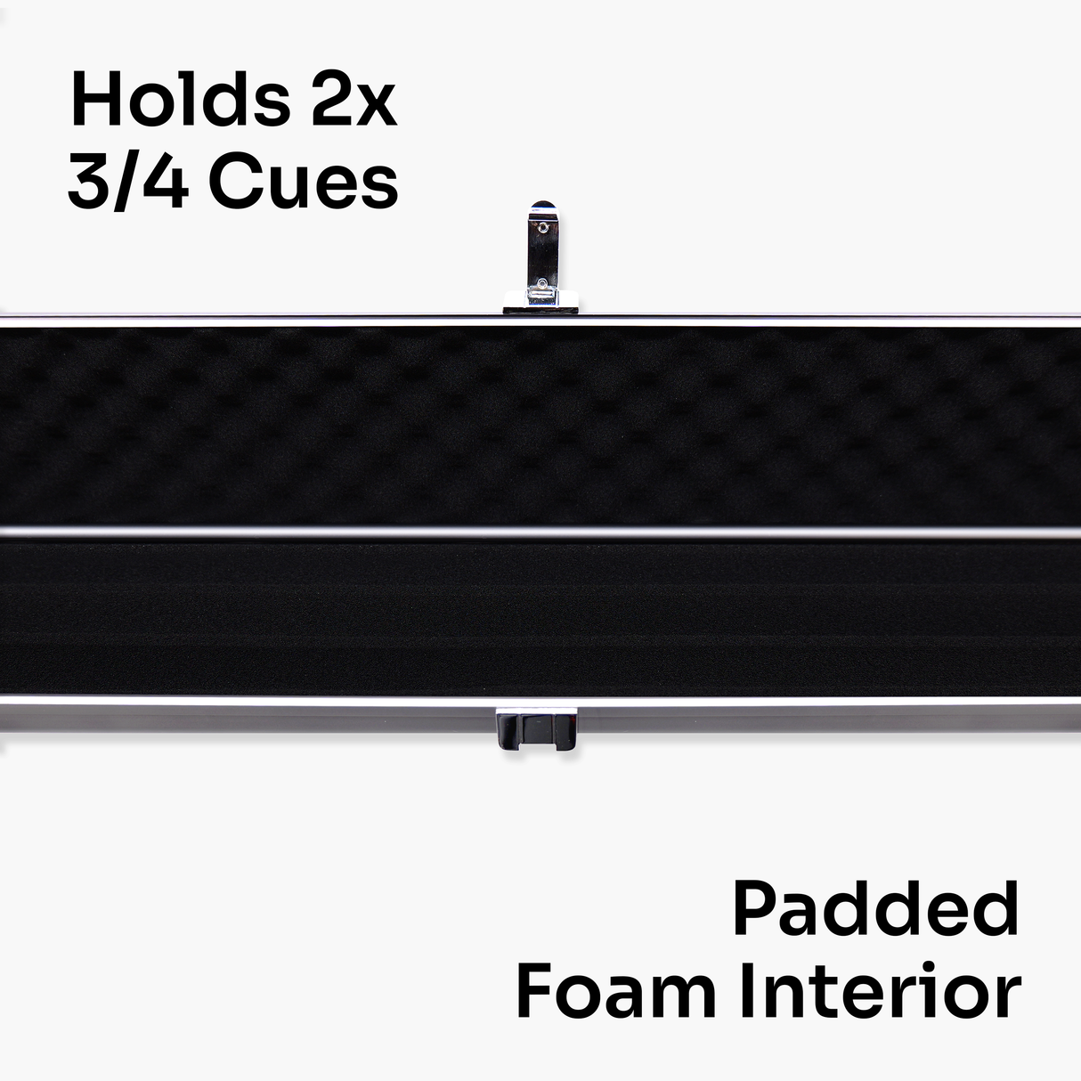 Baize Master SATIN LINE Pro Aluminium 3/4 Luxury Snooker Pool Cue Case – Holds Two ¾ Joint Cues