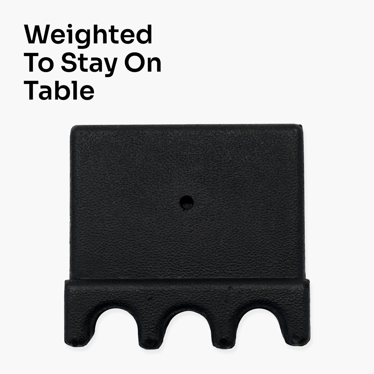Meilin Weighted Rubber Cue Holder – Attaches to Edge of Table – Holds 3 Snooker or Pool Cues