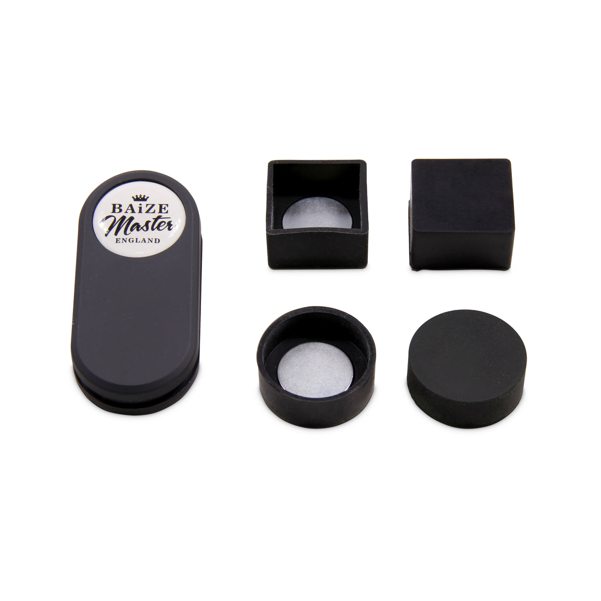 Baize Master T-MAG Magnetic Round Chalk Holder + 1 Piece Taom Pyro Chalk