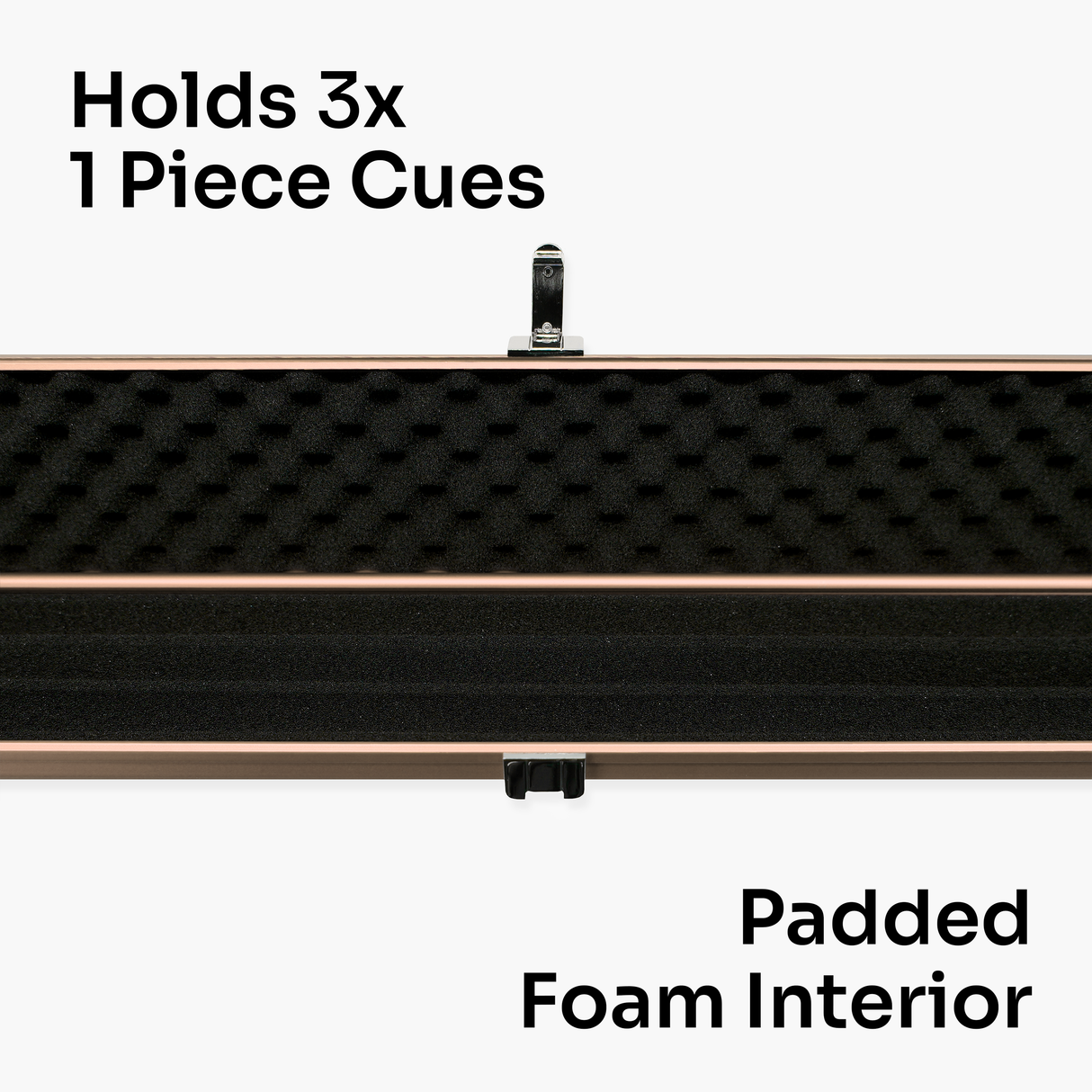 Baize Master SATIN LINE One Piece Luxury Snooker Pool Cue Case - Holds 3 Cues Cue & Case