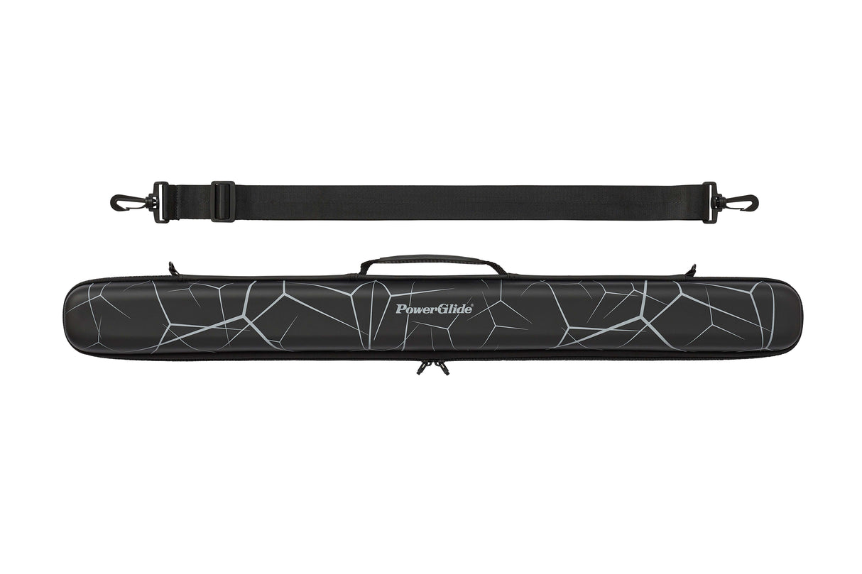 PowerGlide Svartur 2 Piece Tubular Snooker Pool Cue Case - Max Shaft Length 75cm