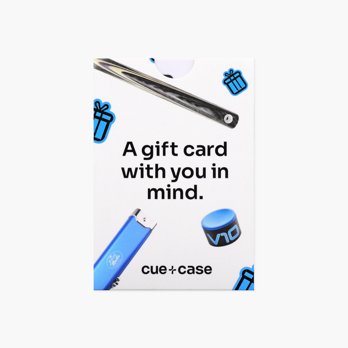 Cue + Case Gift Card Tin + Towel Set