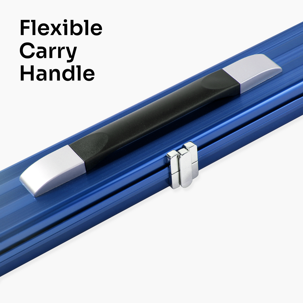 Baize Master BLUE 3/4 PRO LINE Aluminium Metal Ends Snooker Pool Cue Case - Holds 1 Cue