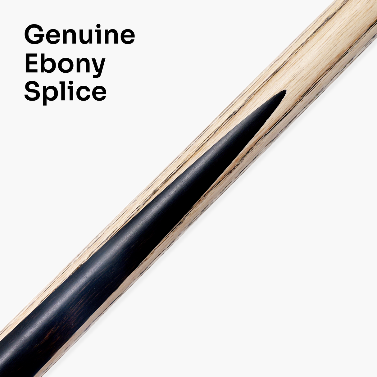 Baize Master Power Breaker Ebony 57 Inch 1 Piece English Pool Break Cue with Ash Shaft and Ebony Butt - 10.2mm Phenolic Tip and Round Butt End – For Breaking Only