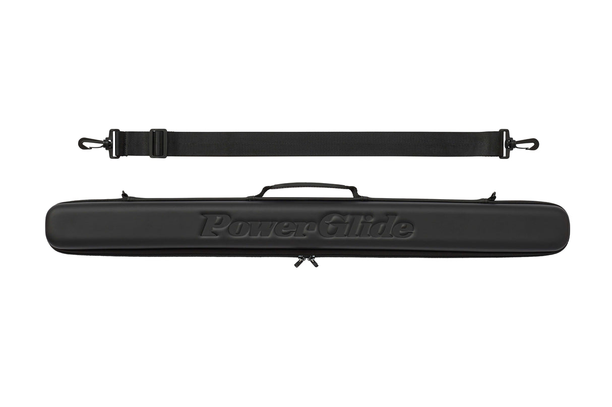 PowerGlide Svartur 2 Piece Tubular Snooker Pool Cue Case - Max Shaft Length 75cm