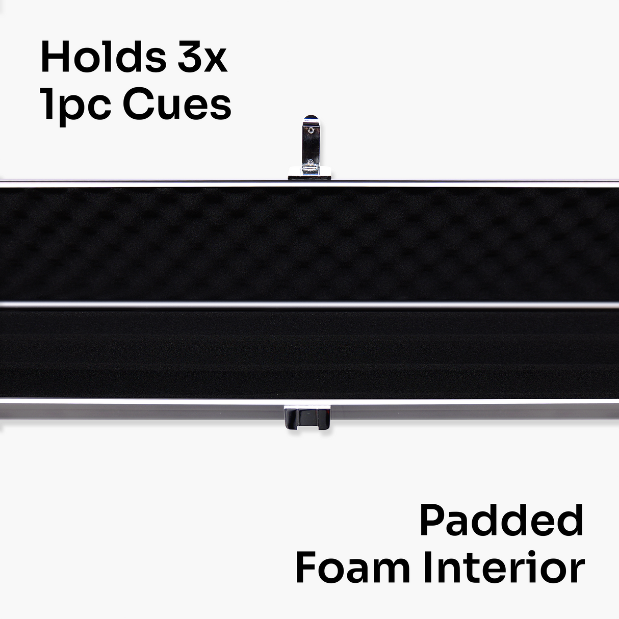 Baize Master SATIN LINE One Piece Luxury Snooker Pool Cue Case - Holds 3 Cues