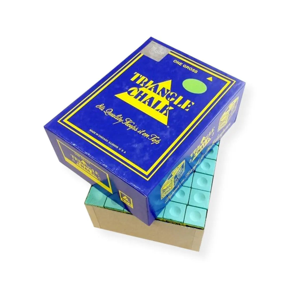 Box of 144 pcs Green TRIANGLE Snooker & Pool Chalk