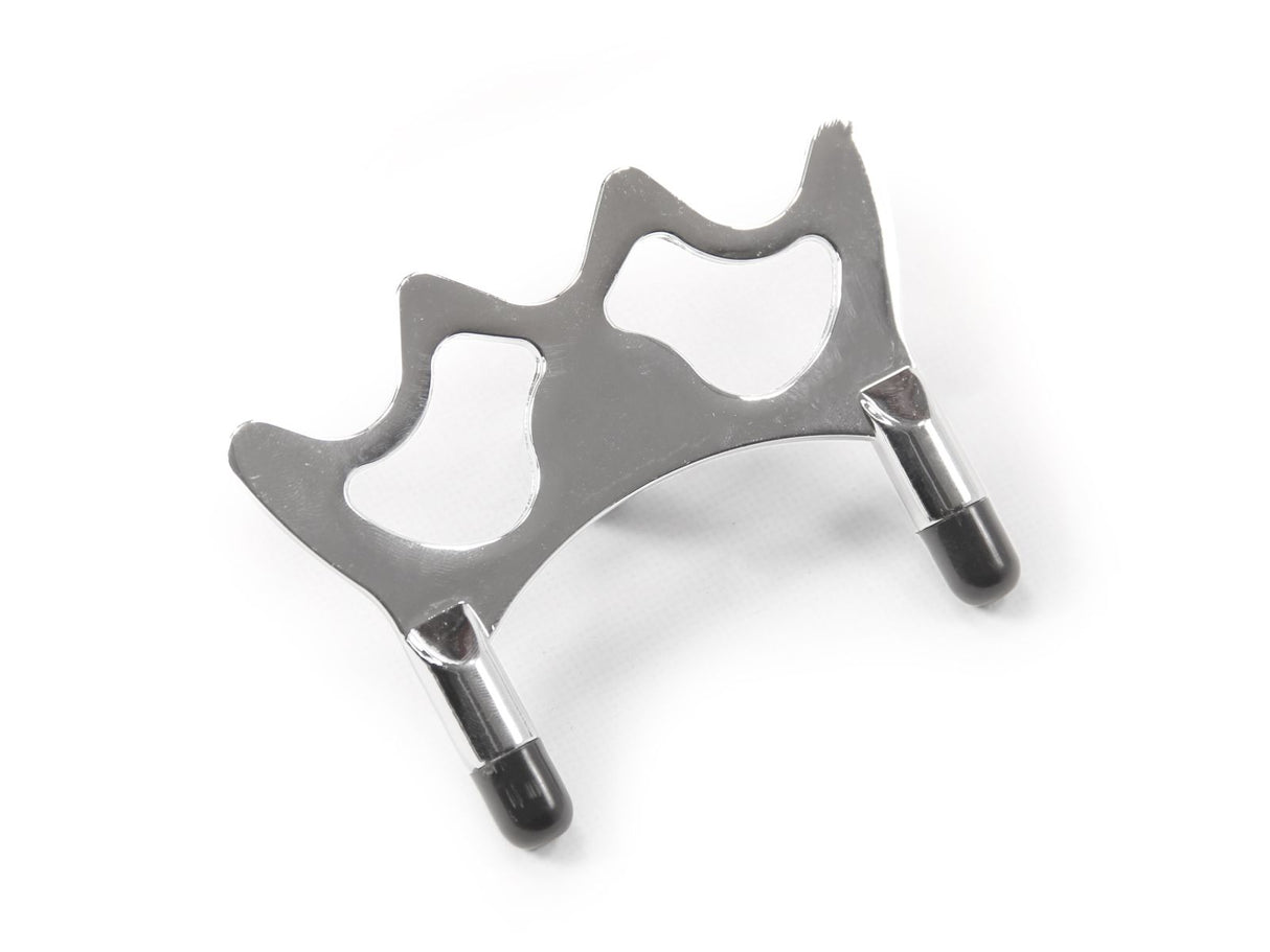 Chrome HALF BUTT Rest Head for Snooker or Pool with Plastic Toes