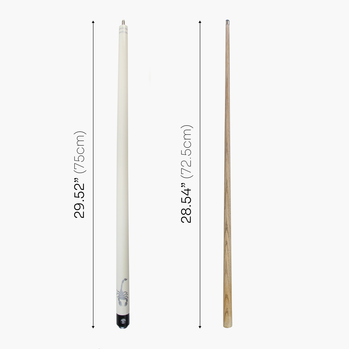 Jonny 8 Ball SCORPION 57 Inch 2 Piece Ash Snooker Pool Cue 9mm Tip