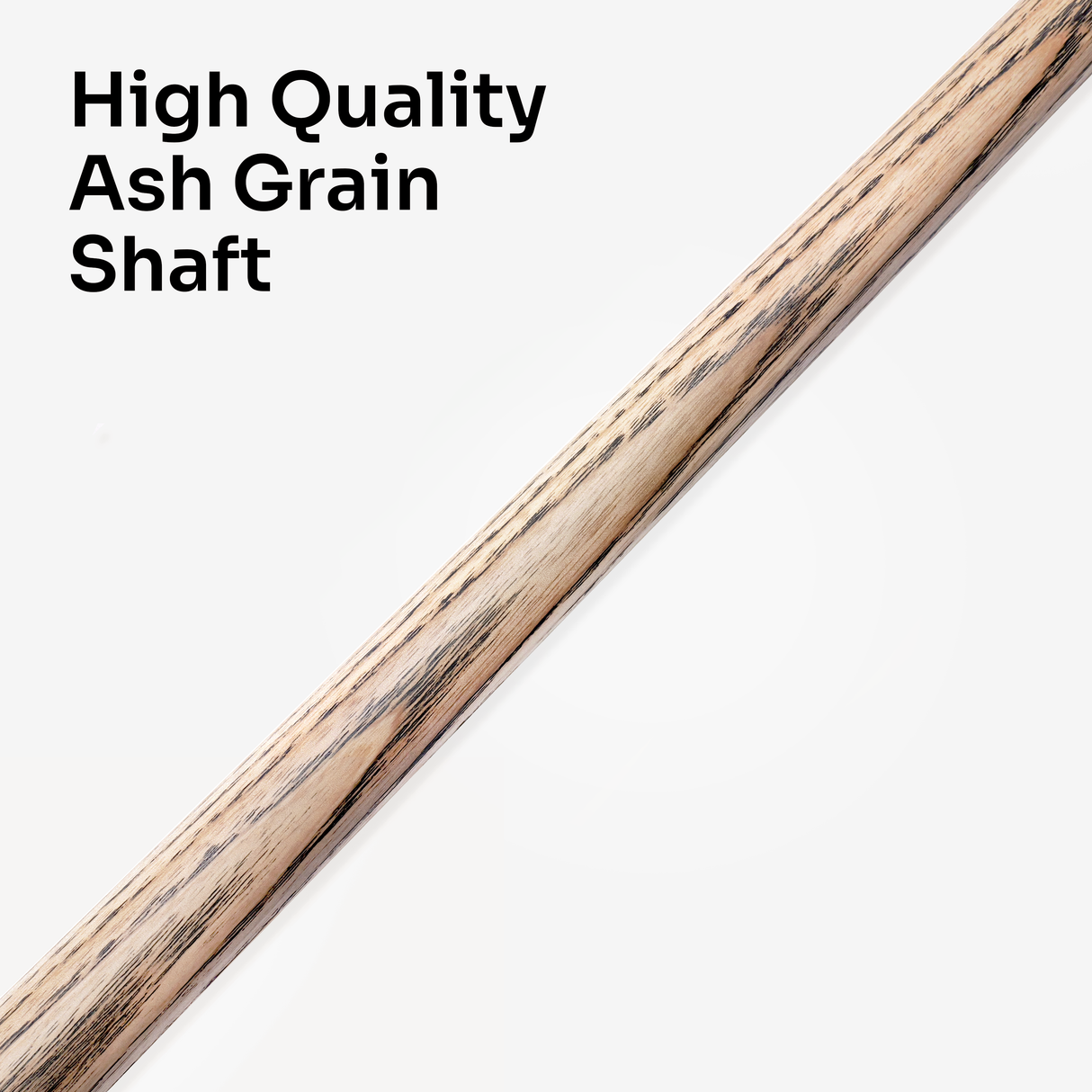 Baize Master Power Breaker Walnut 57 Inch 1 Piece English Pool Break Cue with Ash Shaft and Ebony Butt - 10.2mm Phenolic Tip and Round Butt End – For Breaking Only