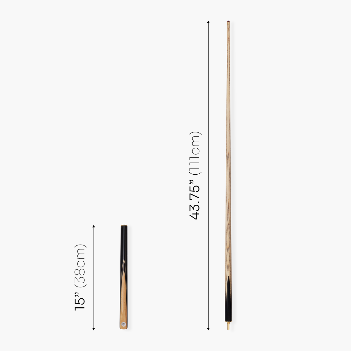 PRO147 Pearl Series Olive 57 Inch 3/4 Jointed Snooker Pool Cue and Case Set 9.5mm Pro Tip