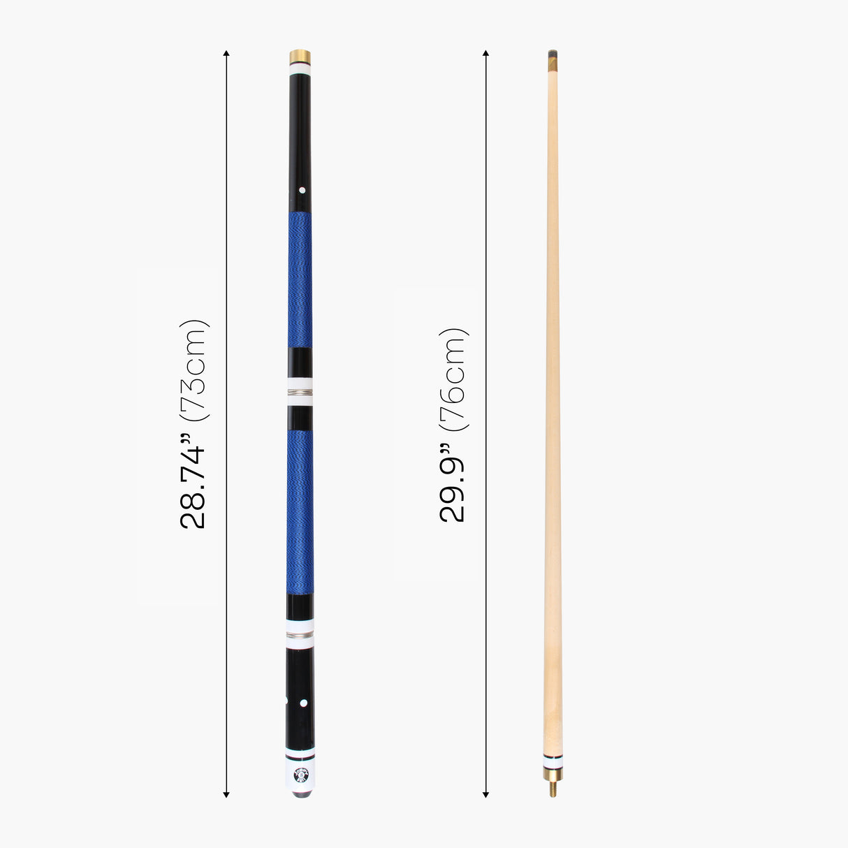 Jonny 8 Ball 4 Piece Hardwood Adjustable Snooker Pool Cue and HARD CASE Set with 4 x 11mm Spare Tips