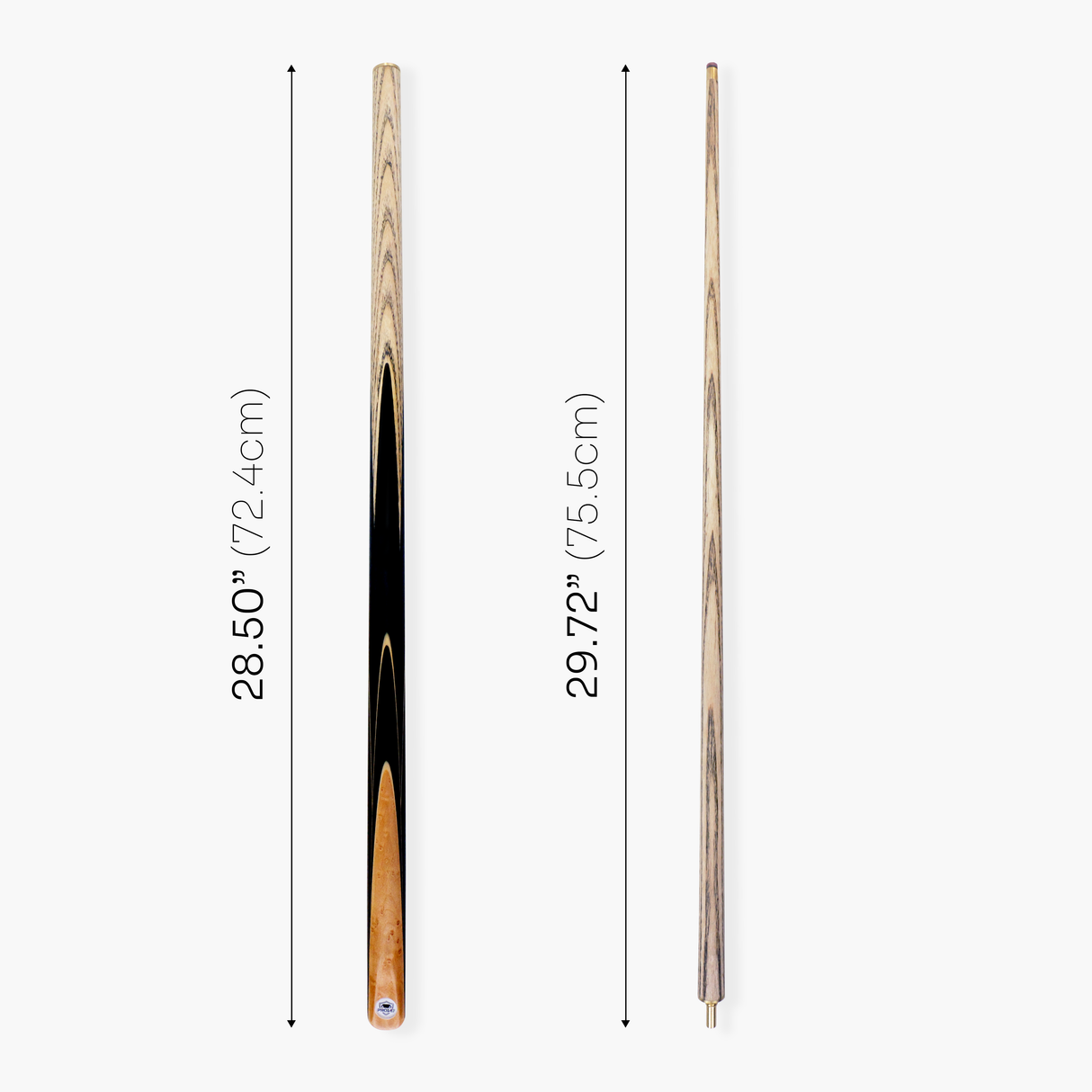 PRO147 Pearl Series Olive 57 Inch 2 Piece Snooker Pool Cue and Case Set 9.5mm Pro Leather Tip