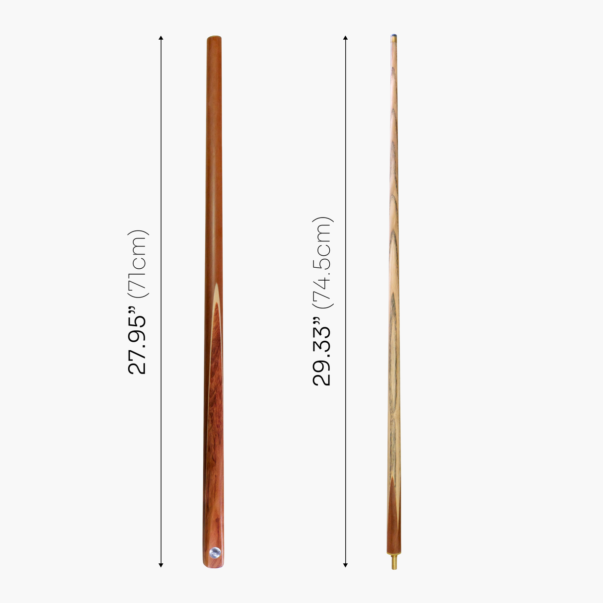 PRO147 2 Piece BROWN SANDALWOOD Heavy Weight Snooker Cue with 9.8mm Tip 20oz to 21oz