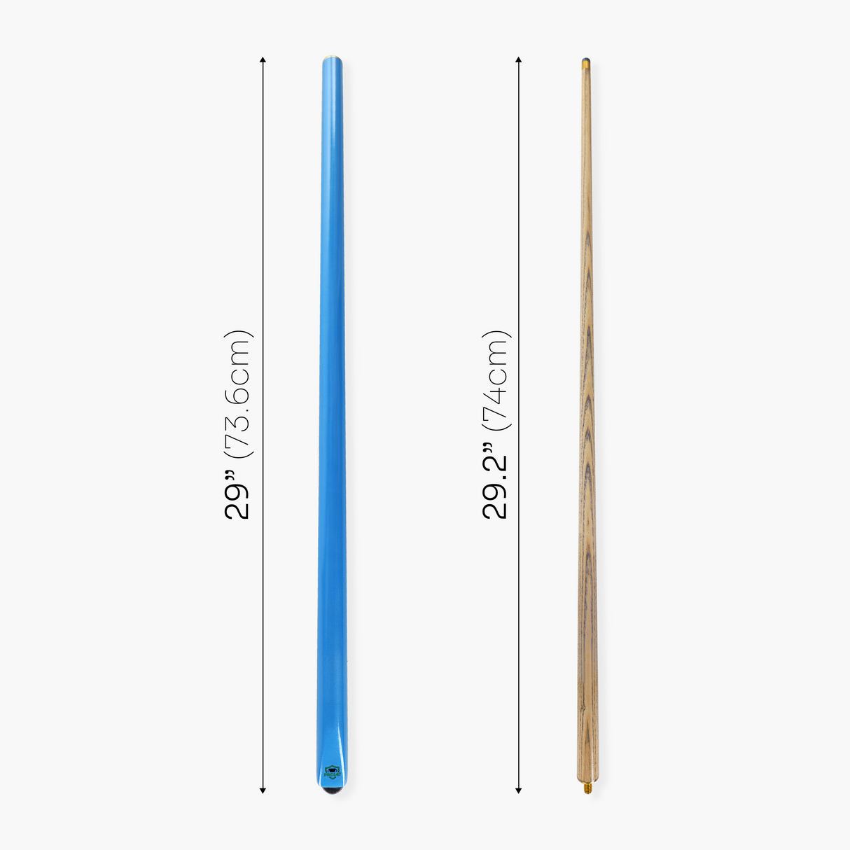 PRO147 SKY BLUE Butt 57 Inch 2 Piece Snooker Pool Cue and Case Set with 9.5mm Tip