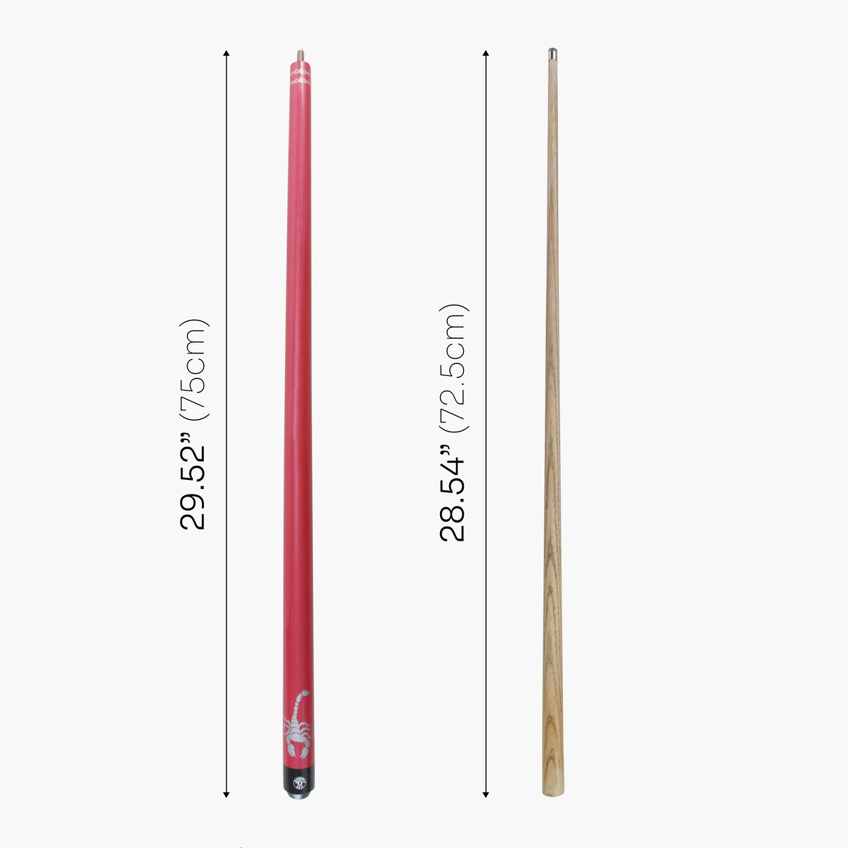 Jonny 8 Ball SCORPION 57 Inch 2 Piece Ash Snooker Pool Cue 9mm Tip