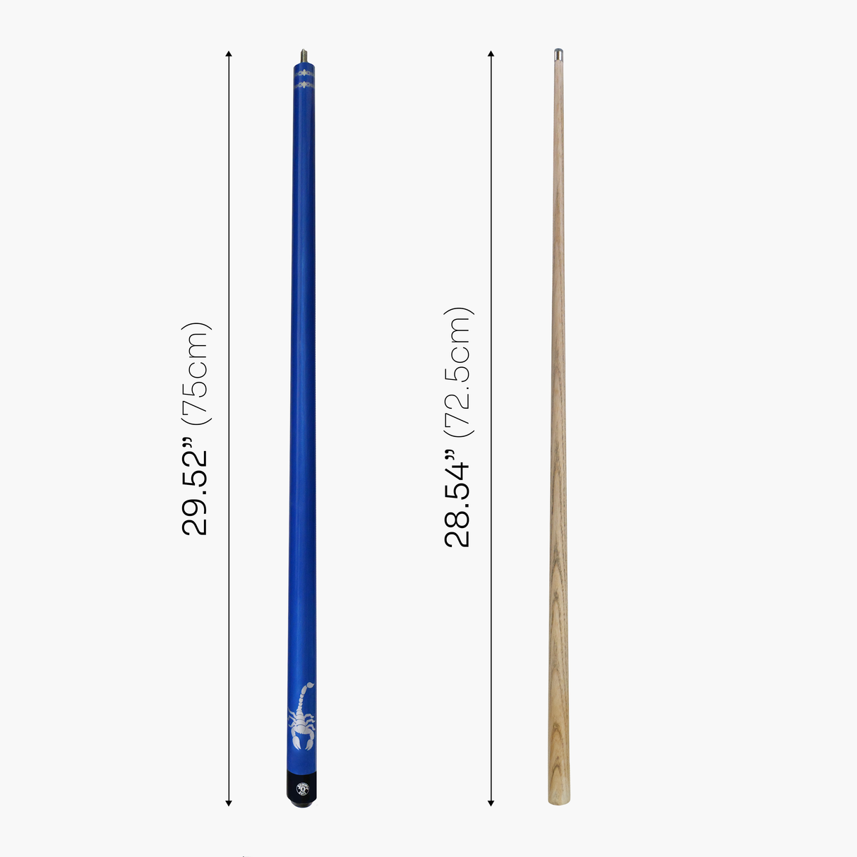 Jonny 8 Ball SCORPION 57 Inch 2 Piece Ash Snooker Pool Cue 9mm Tip