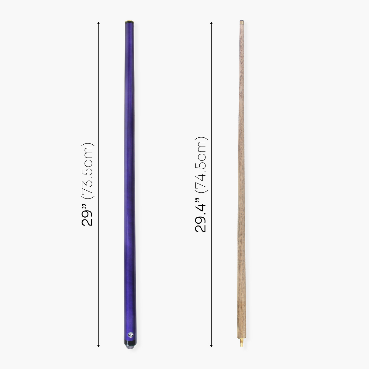 Jonny 8 Ball 57 Inch JET 2 Piece Ash Snooker Pool Cue - 9.5mm Tip