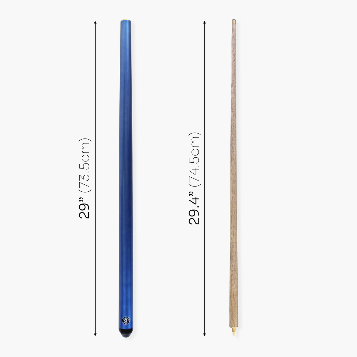 Jonny 8 Ball 57 Inch JET 2 Piece Ash Snooker Pool Cue - 9.5mm Tip