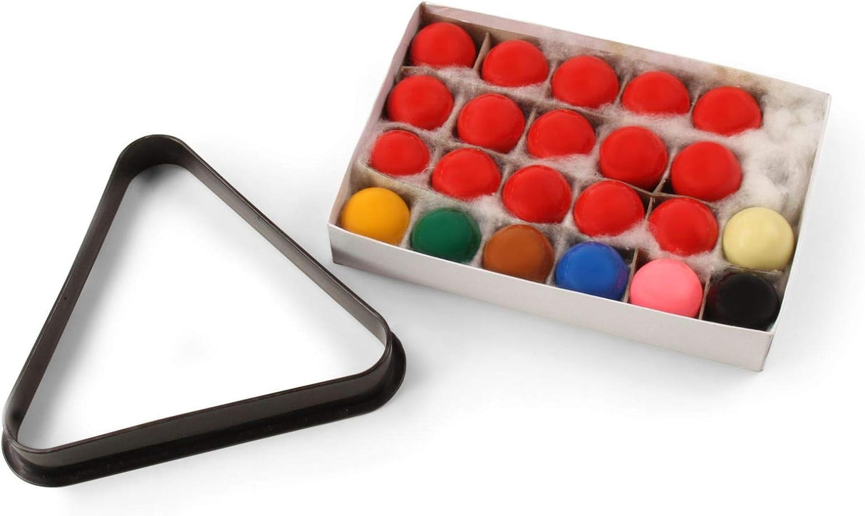 Funky Chalk 1 1/2 Inch 38mm Economy Kids Snooker Balls - 22 Ball Set (15 Reds) & TRIANGLE