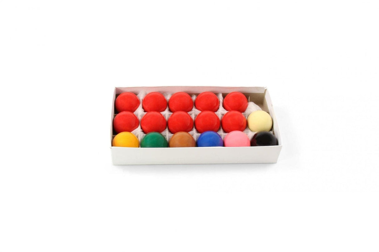 Funky Chalk ECONOMY 2 Inch Snooker Balls 17 Ball Set | Cue + Case