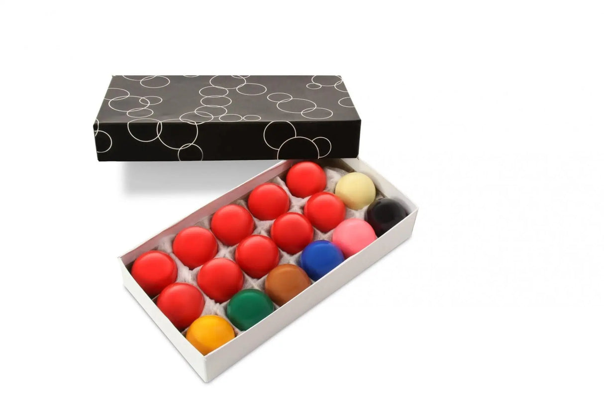 Funky Chalk ECONOMY 2 Inch Snooker Balls 17 Ball Set | Cue + Case