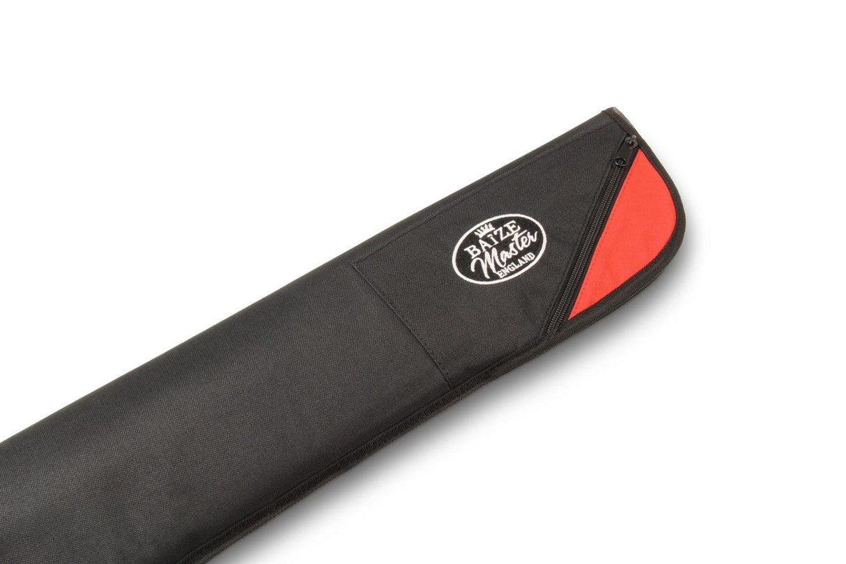 Baize Master RED FLASH Luxury Soft Case for 2pc Centre-Jointed Cue & Mini Ext Baize Master