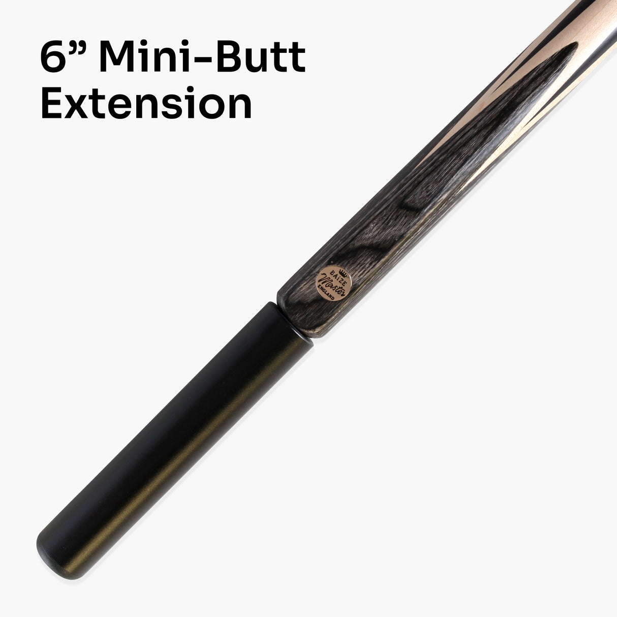 6 Inch Mini Butt Extension for Baize Master & PRO147 Cues | Cue + Case