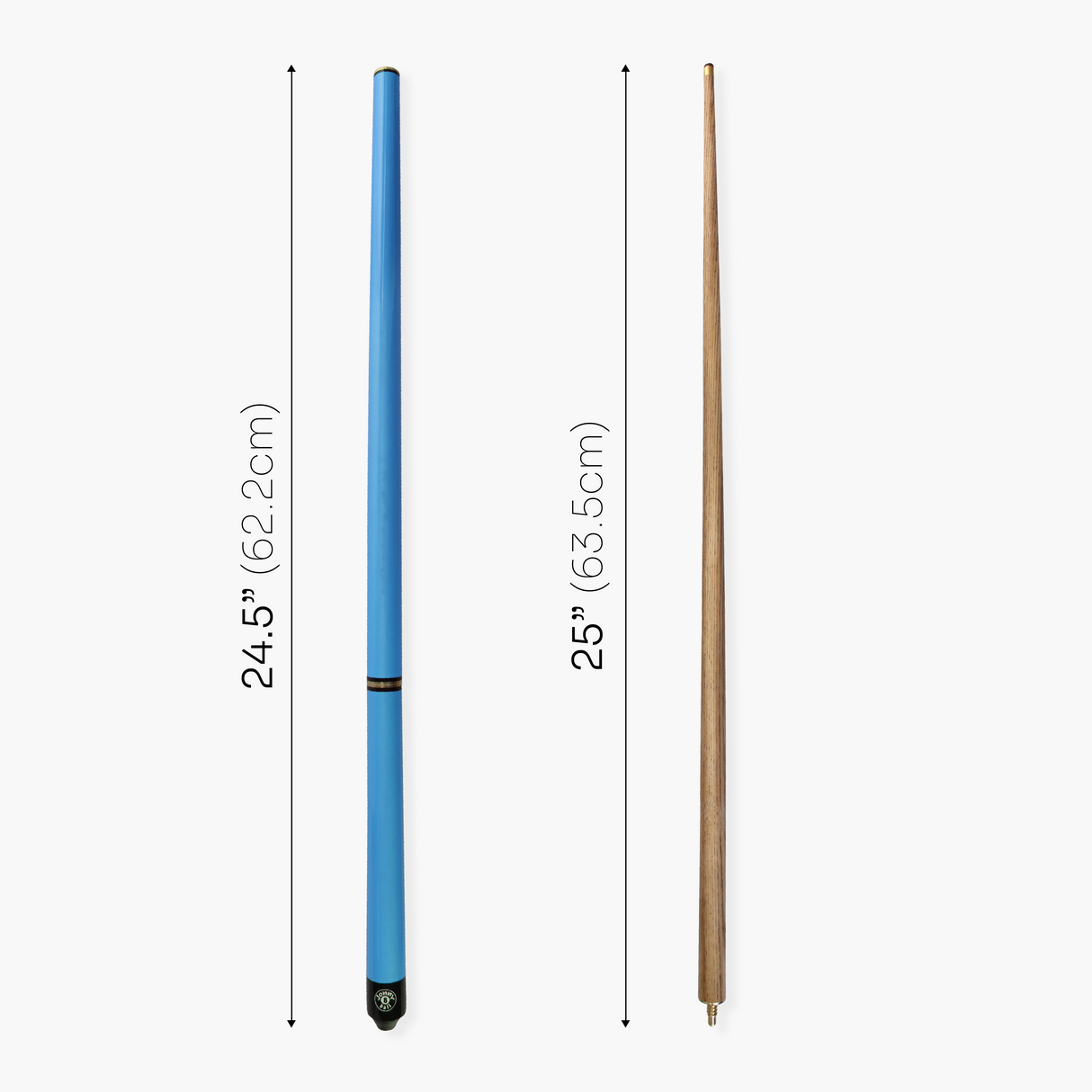 Jonny 8 Ball 48 Inch NEON BLUE TRIAD 3 Section Pool Snooker Cue & SOFT CASE