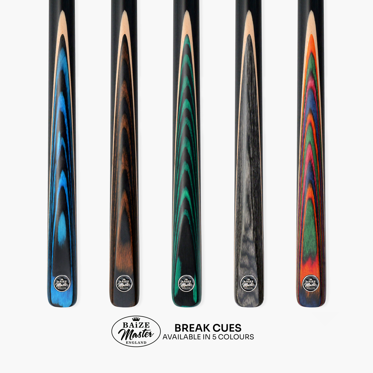 Baize Master Prism Crusher 57 Inch ¾ Joint English Pool Break Cue - 11mm Tip – For Breaking Only