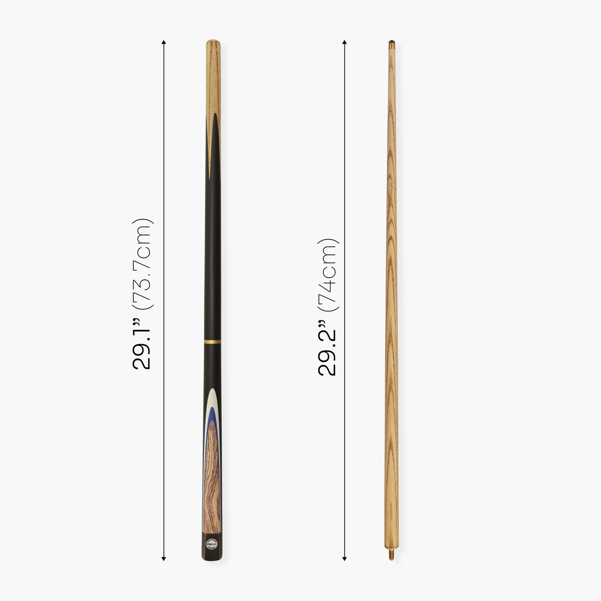 Pro147 Kingswood 3pc Snooker Pool Cue 57 Inch with Matching Ash Grain and 9.5mm Tip PRO147
