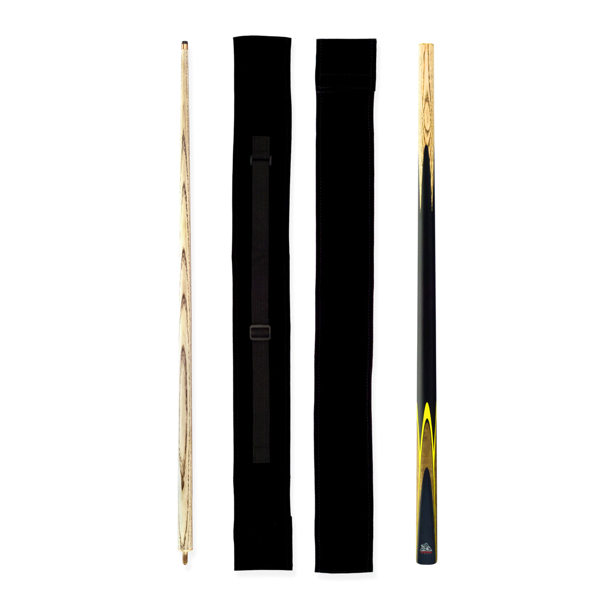 Spartan Fury CONQUEST 2 Piece Snooker Pool Cue and Soft Case Set 9.5mm Tip