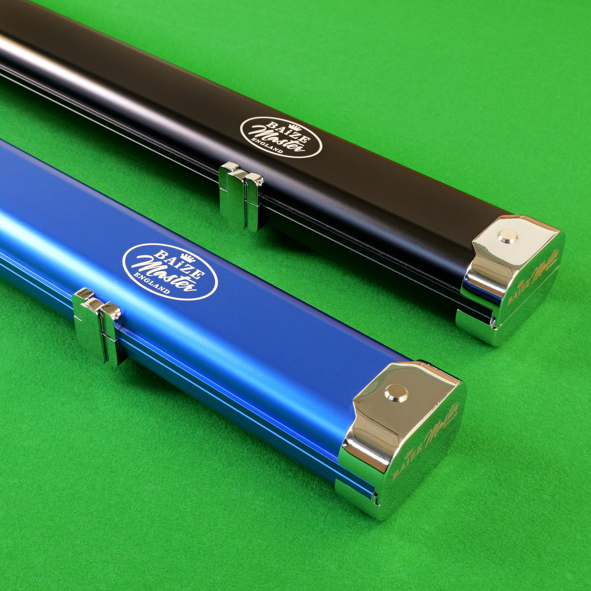 Baize Master Prestige Pro-Lock 1 Piece Luxury Metal Cue Case - Holds 2 x 1 Piece Cues