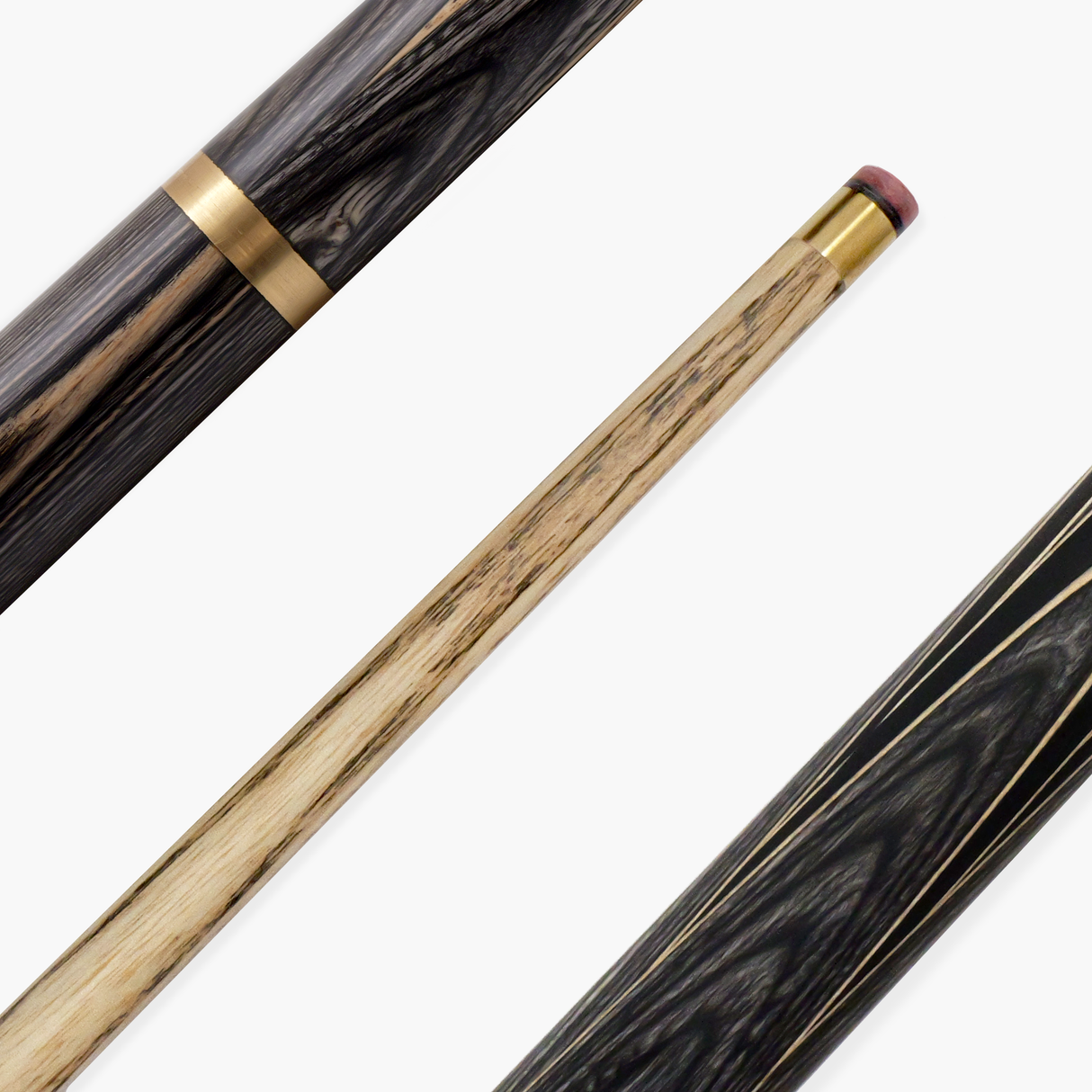 PRO147 Pearl Series Grey 57 Inch 3/4 Jointed Snooker Pool Cue 9.5mm Pro Leather Tip