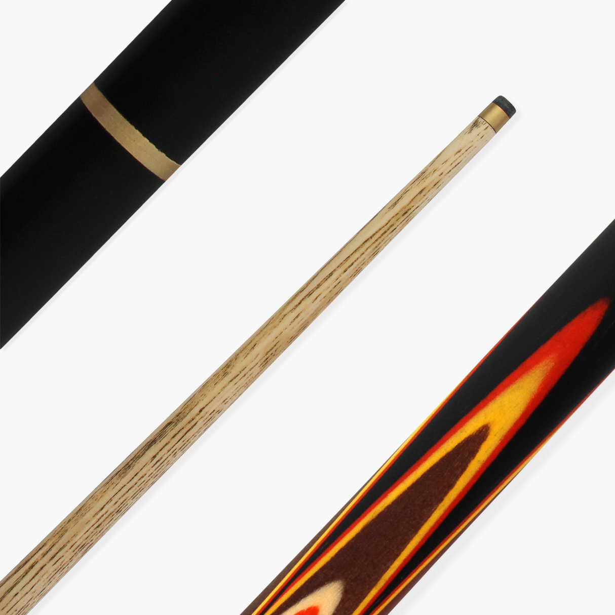 Jonny 8 Ball 57 Inch Traditional ¾ Jointed Ash Snooker Pool Cue 9mm tip + Mini Butt Jonny 8 Ball